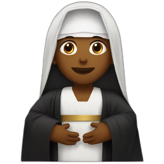 Jésus avec un abaya emoji