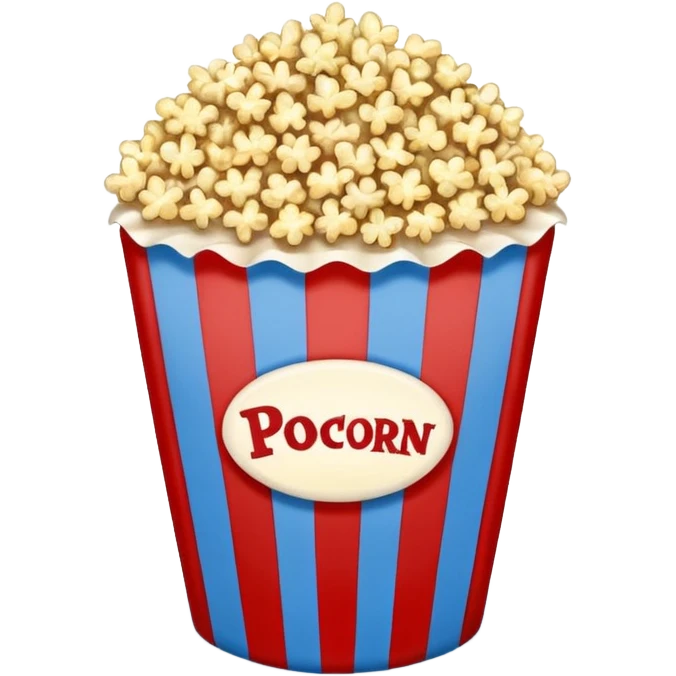 stadium popcorn in blue (#00A3E0) and red (#F9423A) emoji