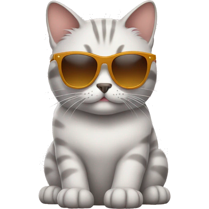 Cat with sunglasses emoji