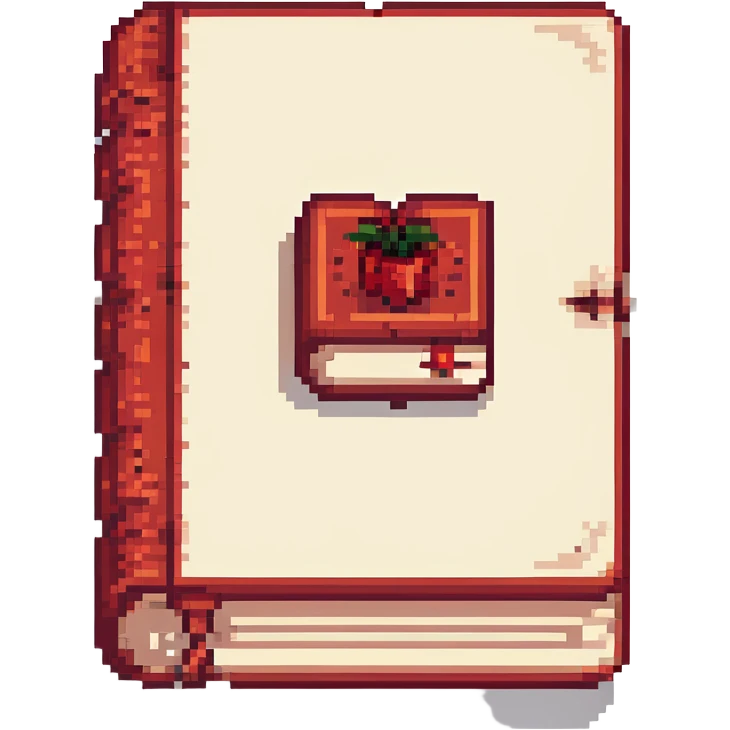 red cursed book emoji
