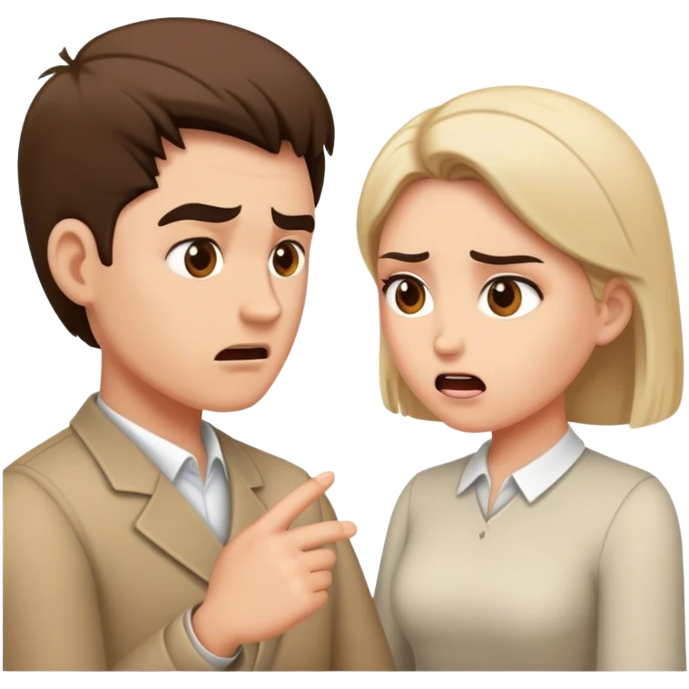 Couple argue  emoji