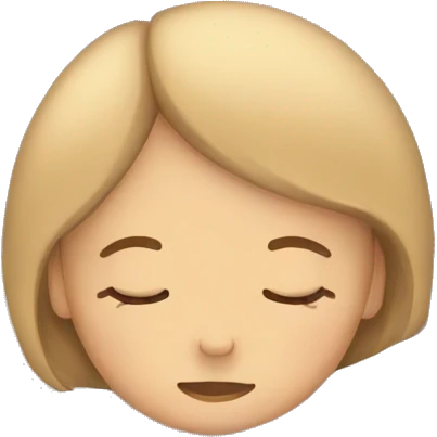 Girl sleeping emoji