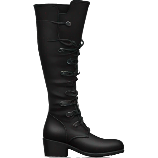 Long Black stylish Boots emoji