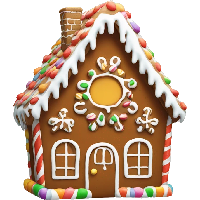 gingerbread house emoji