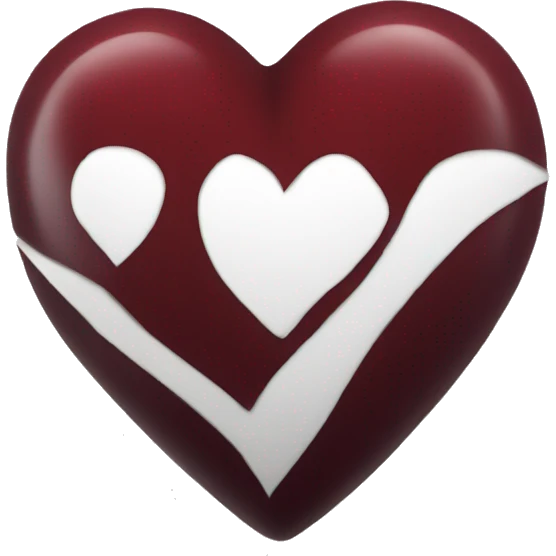 dark red heart emoji