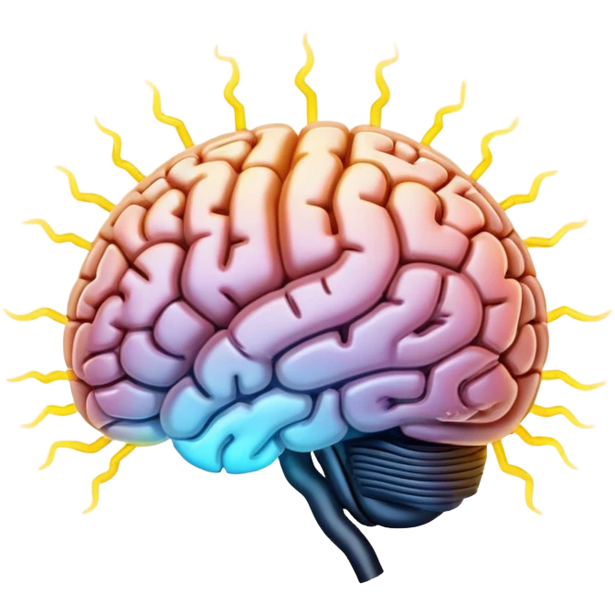 brain lights up emoji