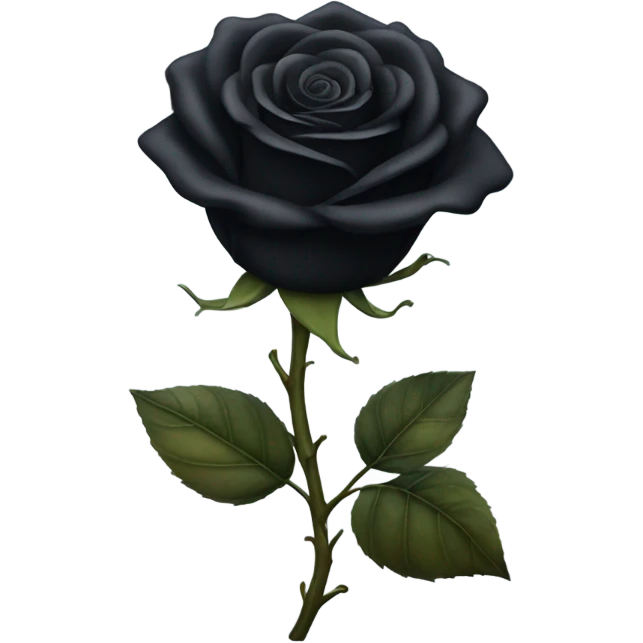 Black rose emoji