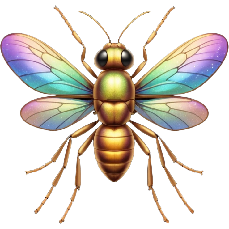 glitter insect cheap brown emoji
