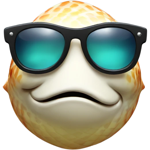 Fish with sunglasses emoji
