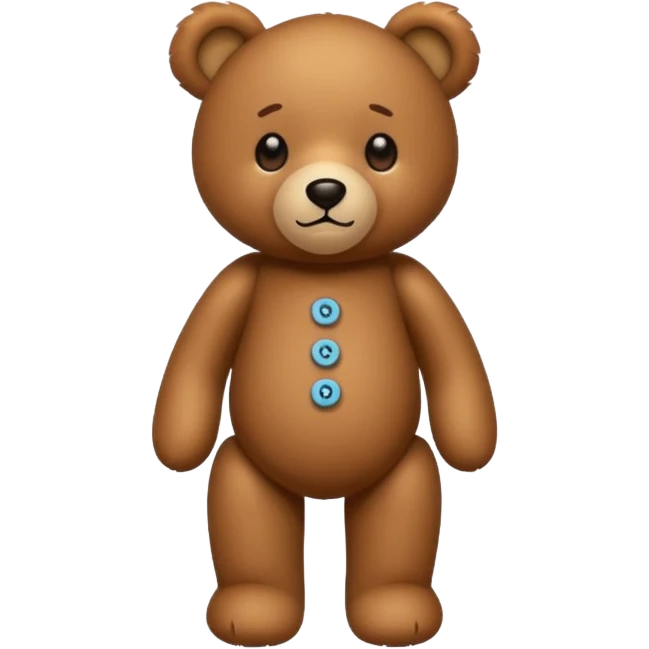 standing teddy bear emoji