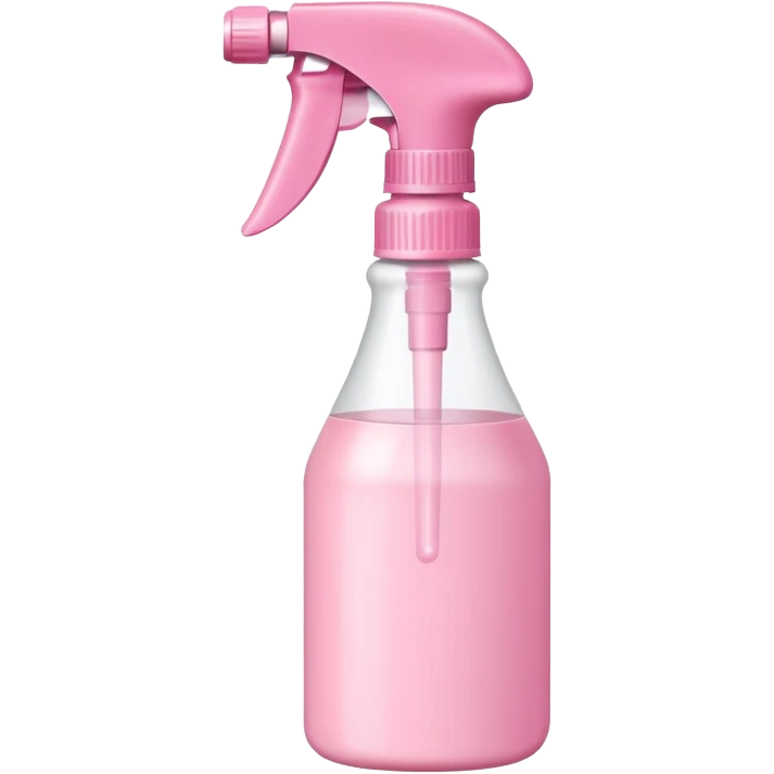 light pink spray bottle for hair or cleaning emoji