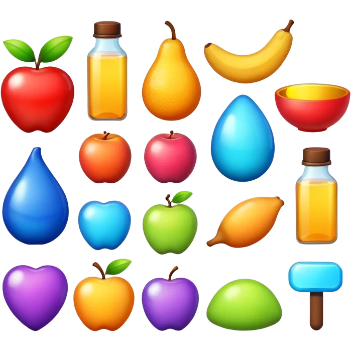 group of assorted objects emoji emoji
