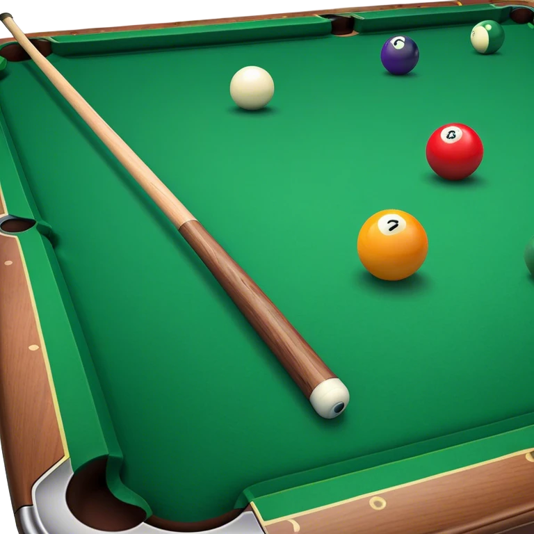 Pool table game emoji
