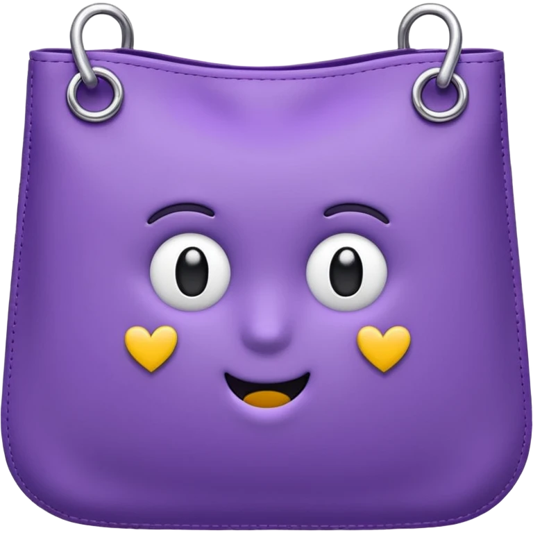 Purple, anti-aniexty charm bag emoji