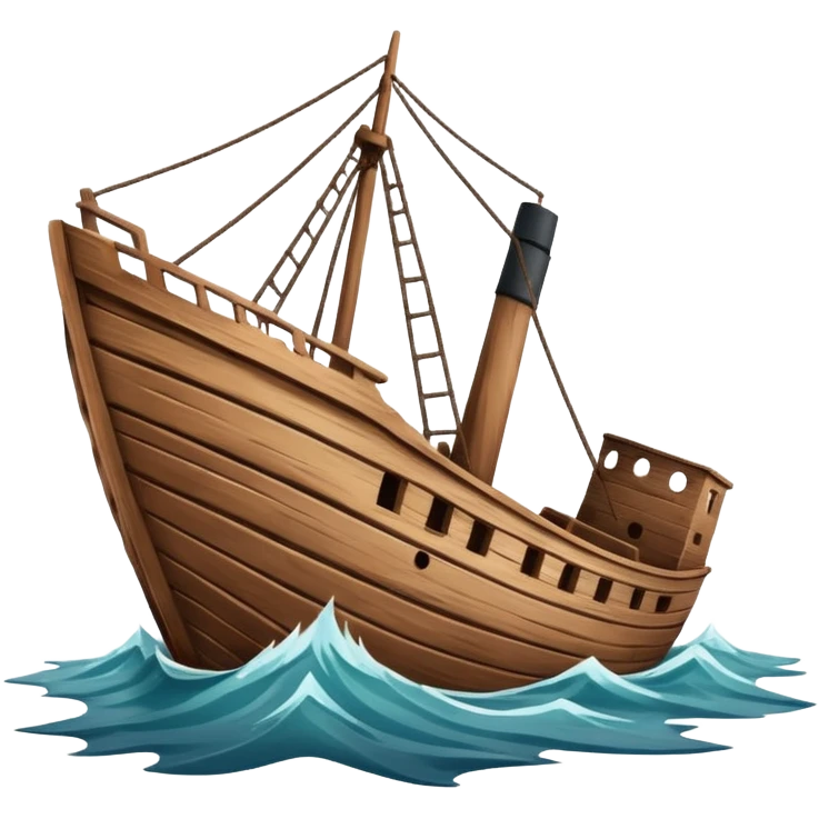 bateau-qui-coule emoji