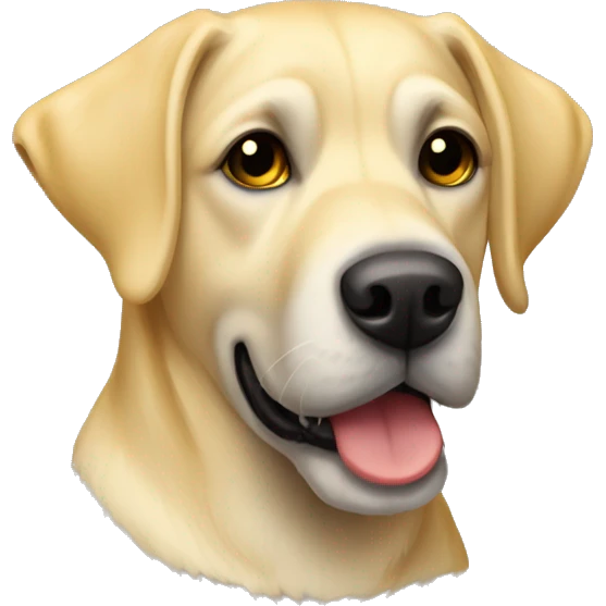 Yellow lab and schnauzer emoji