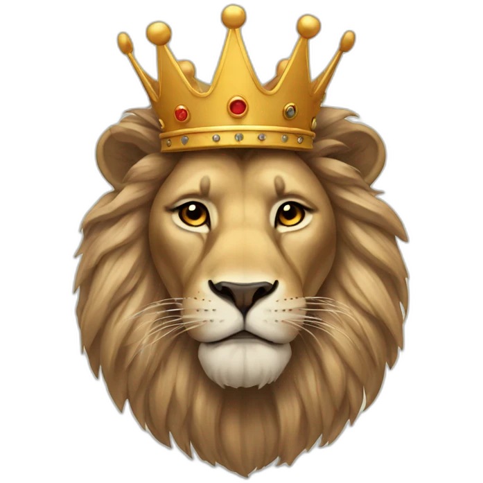 Lion with crown emoji