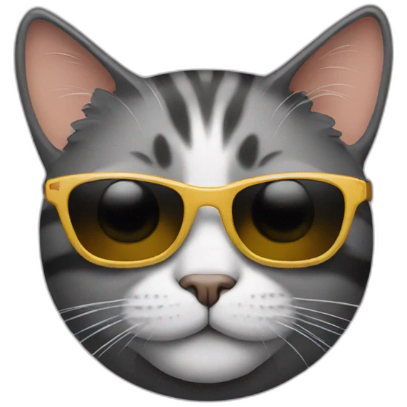 Cat with sunglasses emoji