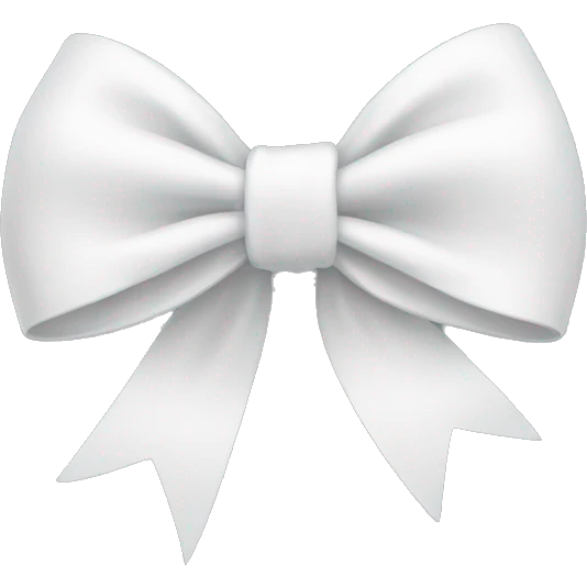 white bow emoji