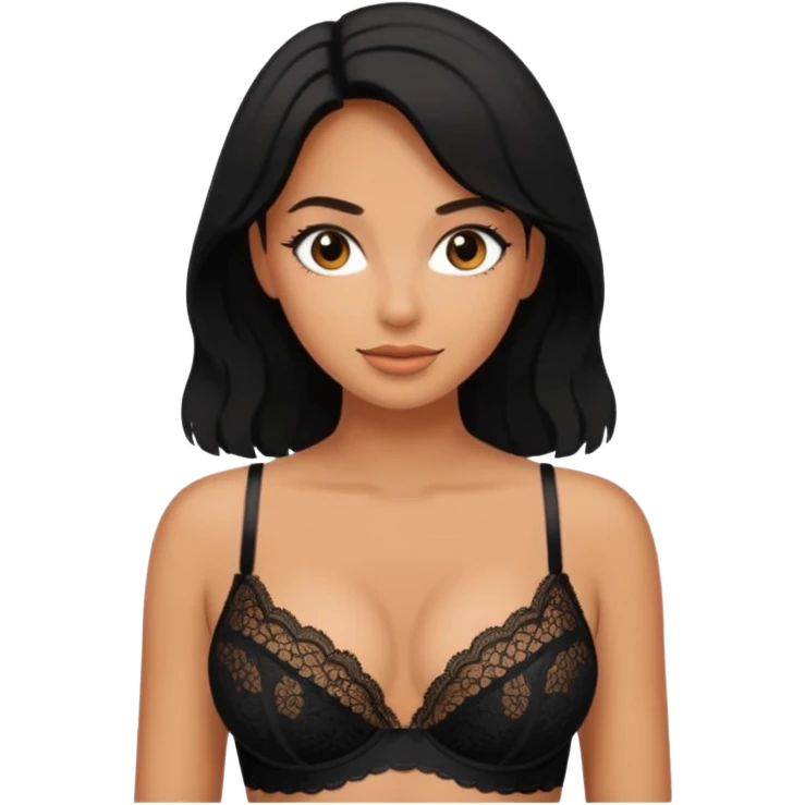 women in bra emoji