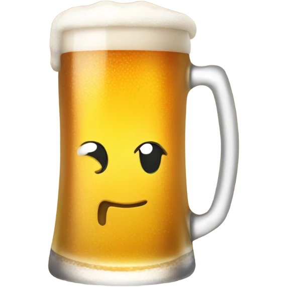 Beer in the sun emoji