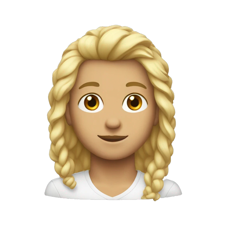 joven blanco con pelo puntiagudo emoji