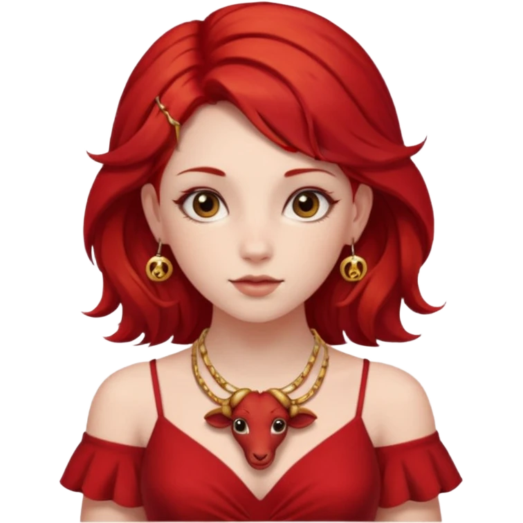 Aries like girl emoji