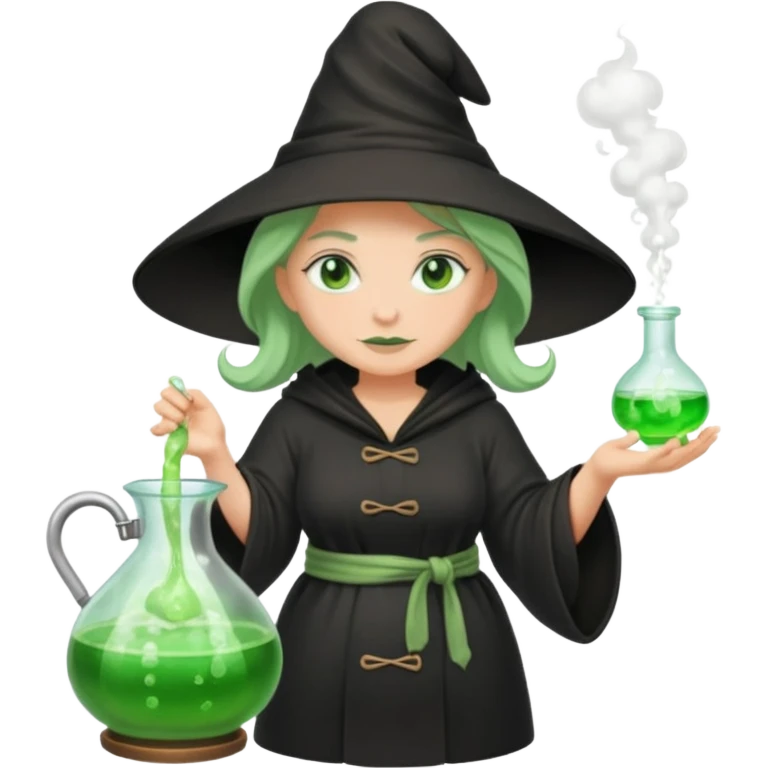green witch cooking potion emoji