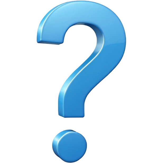 signo de interrogacion azul  emoji