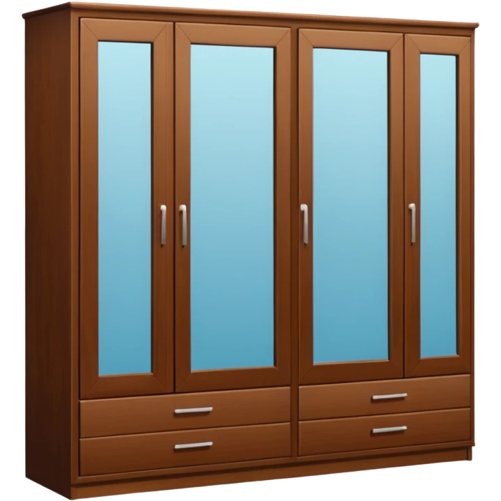 wardrobe modern closed mirror door emoji