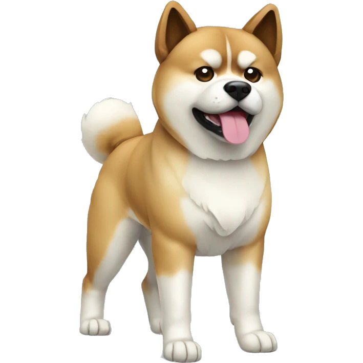 Akita Dog Breed Full Body emoji