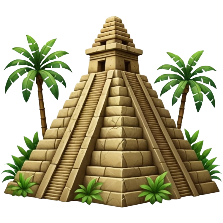 Pirámide maya emoji