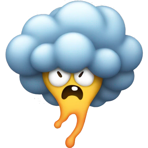 Emoji With A Fart Cloud emoji
