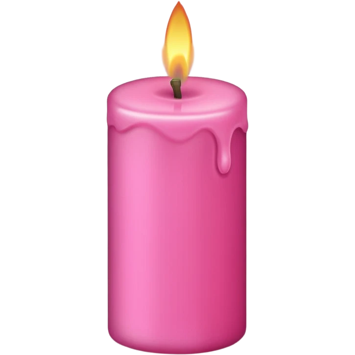 pink candle emoji