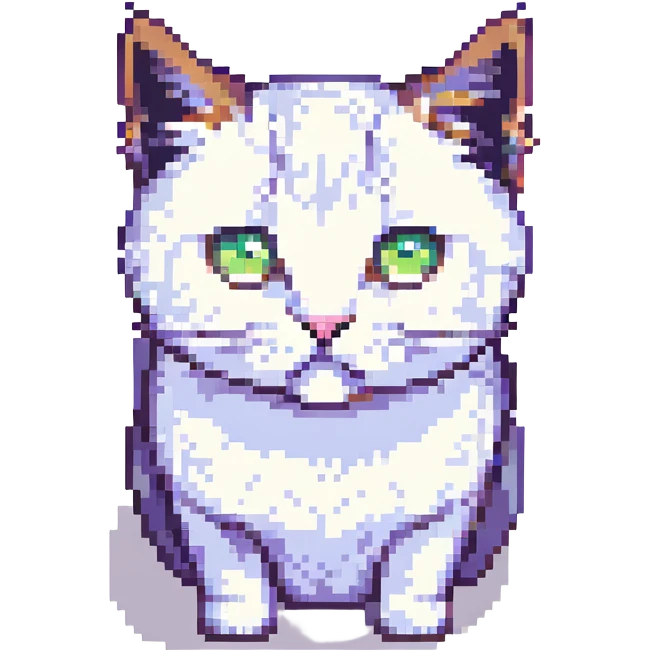 cat staring intensely emoji