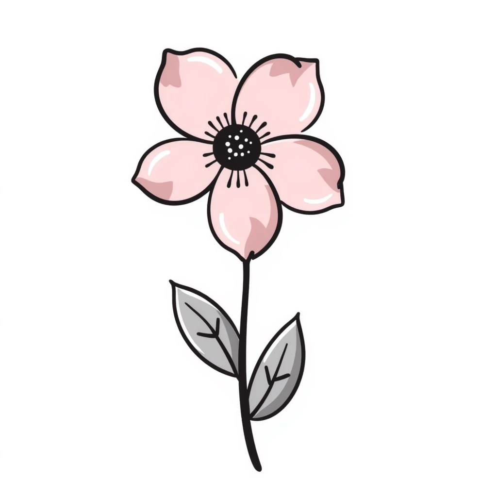 pastel pink flower emoji