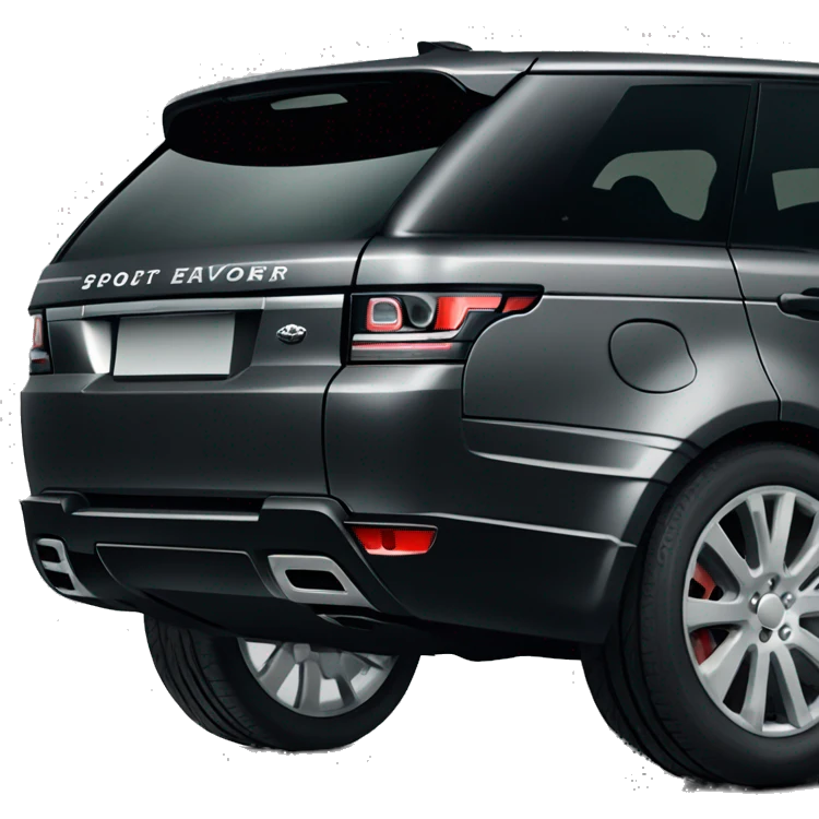 Dark grey Range Rover sport 24 edition emoji