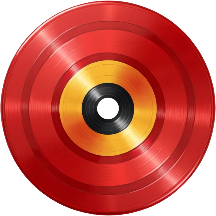 red vinyl glass texture record emoji