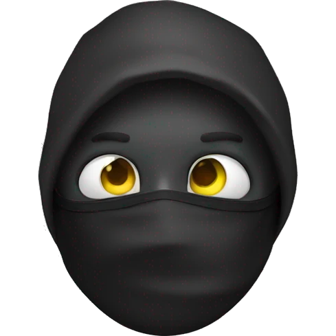 thief with a bag of money and a mask over his eyes emoji