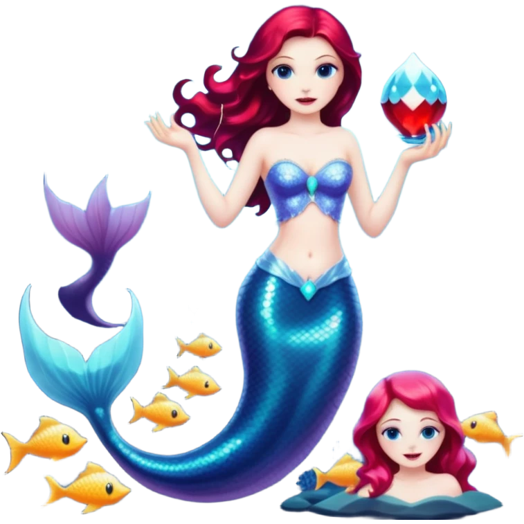 🖤🧛‍♀️🧜‍♀️ emoji