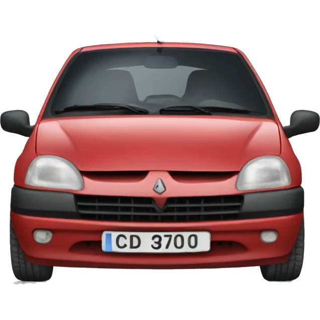 Old Red Renault Clio emoji
