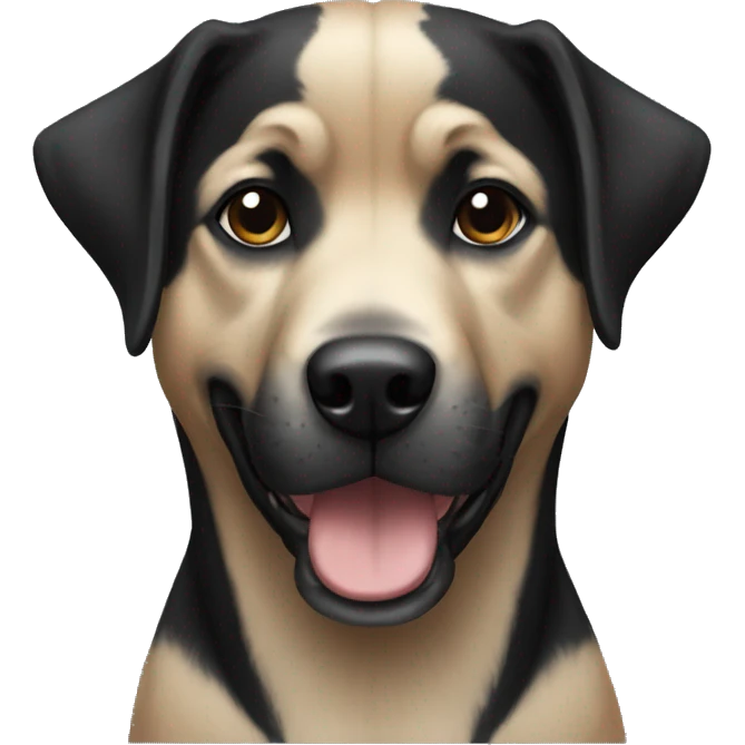 Perro negro emoji