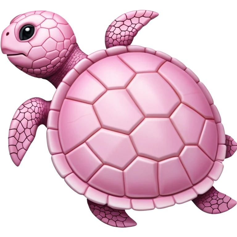 light pink turtle with decorative shell emoji