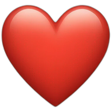 Red heartwith text I love you emoji