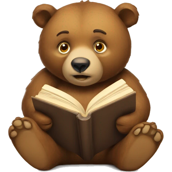 bear reading emoji