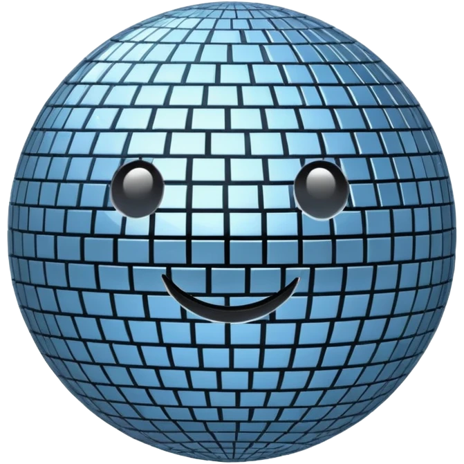 disco ball moon emoji