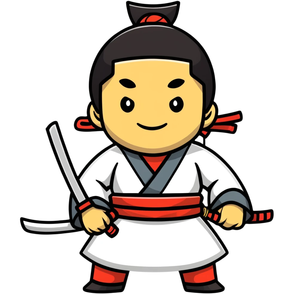 happy samurai emoji