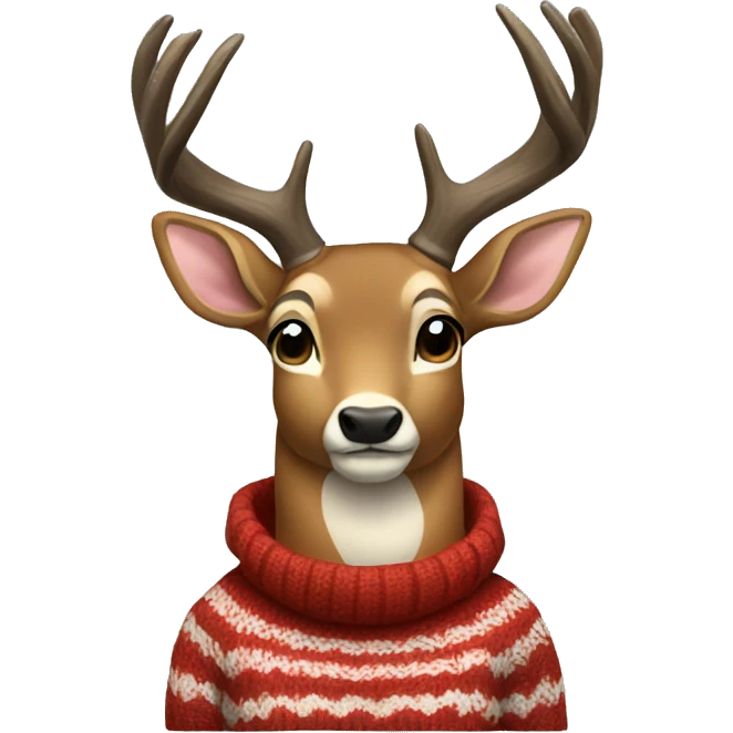 buck wearing a sweater emoji