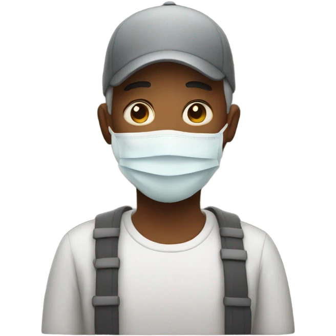 A father with  mask emoji