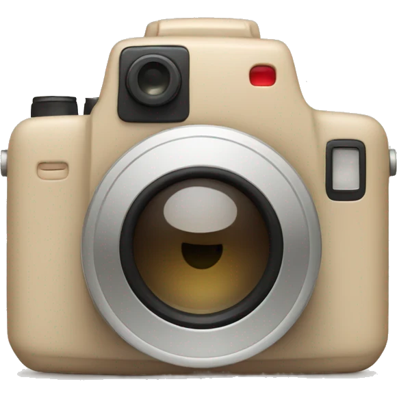 Beige camera emoji